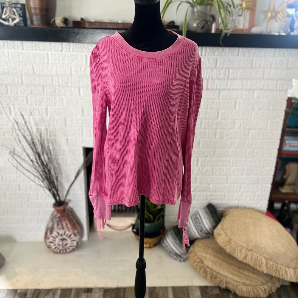 True Craft Pink Relaxed Long Sleeve Sweatshirt